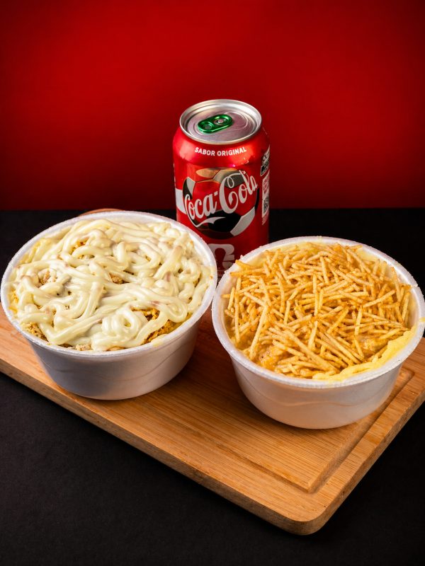 Combo Frango 500g (Strogonoff + Frango com Catupiry + 1 refrigerante lata 350ml)